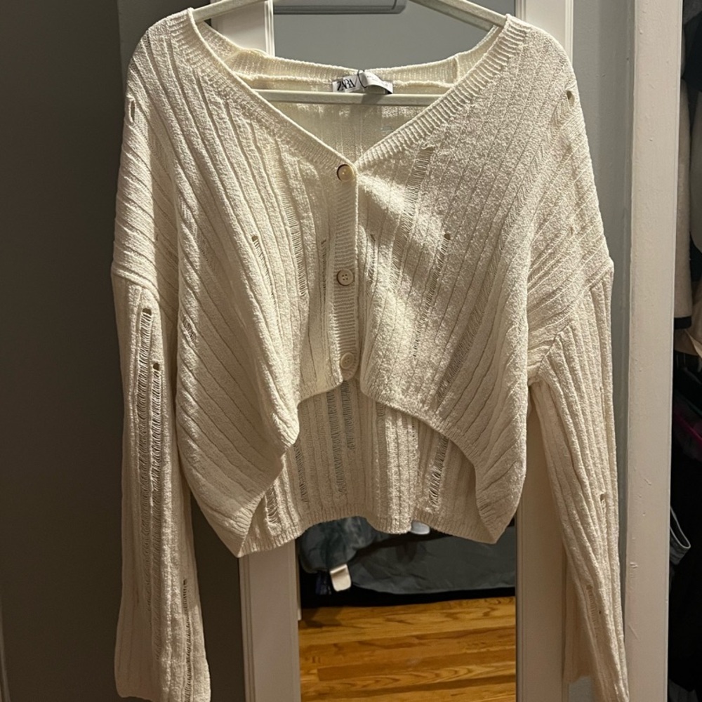 Zara Women's Cream Sweater NWT